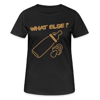 What else? Baby? - T-shirt respirant Femme - noir - Devant - AI Model Female 172 light (172cm)