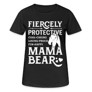 Fiercely Protective Mama Bear - Women's Breathable T-Shirt - black - Front - AI Model Female 172 light (172cm)