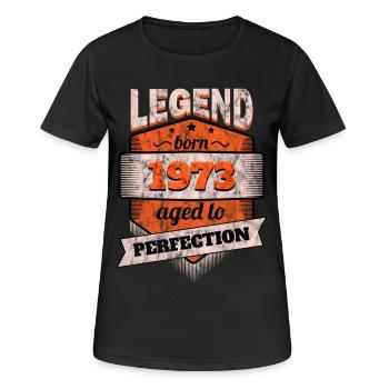 1973 - Birthday Bday - Women's Breathable T-Shirt - black - Front - AI Model Female 172 light (172cm)