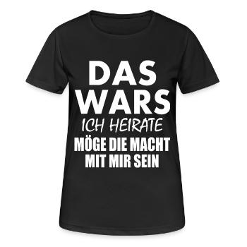 Das wars - Frauen T-Shirt atmungsaktiv - Schwarz - Vorne - AI Model Female 172 light (172cm)