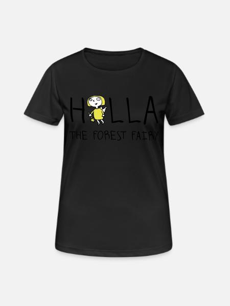 holla_the_forest_fairy_052012a_3c - Women's Breathable T-Shirt - black