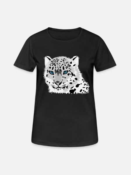 snow leopard - Women's Breathable T-Shirt - black