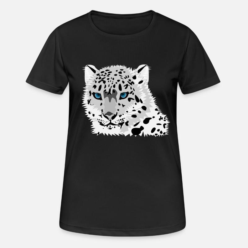 snow leopard - Women's Breathable T-Shirt - black