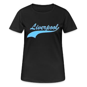 Liverpool - T-shirt respirant Femme - noir - Devant - AI Model Female 172 light (172cm)