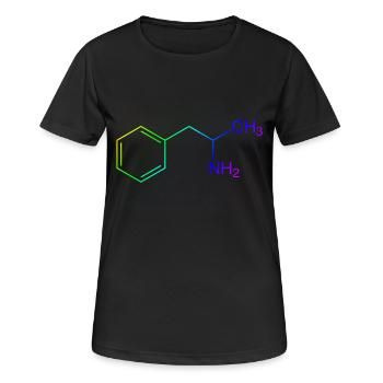 Speed Amphetamin Pepp - Frauen T-Shirt atmungsaktiv - Schwarz - Vorne - AI Model Female 172 light (172cm)