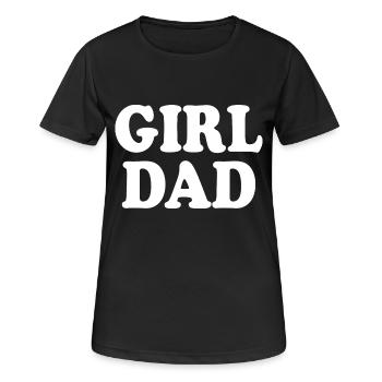 Girl dad - T-shirt respirant Femme - noir - Devant - AI Model Female 172 light (172cm)