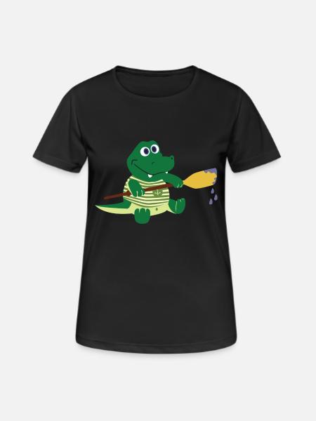 Voile de bateau pagaie bateau à rames segelboot19 - T-shirt respirant Femme - noir
