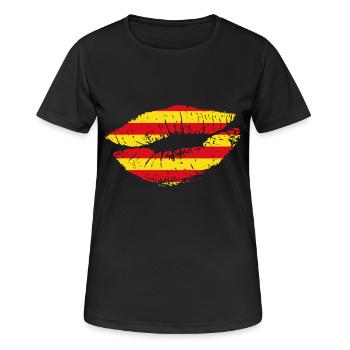 Mouth Catalan - Women's Breathable T-Shirt - black - Front - AI Model Female 172 light (172cm)