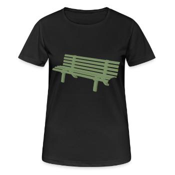 canapé canapé chaise chaise chaise table lamp lampe benc - T-shirt respirant Femme - noir - Devant - AI Model Female 172 light (172cm)