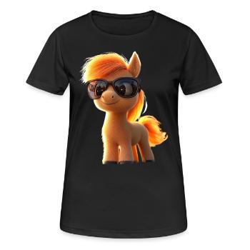 Pony Riding Pony Foal Rider Ponies Riding Pony Farm - Women's Breathable T-Shirt - black - Front - AI Model Female 172 light (172cm)