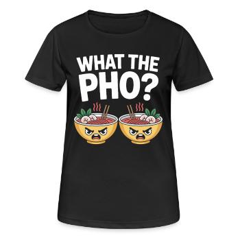 What The Pho Vietnam Reise Nudelsuppe Liebe Pho - Frauen T-Shirt atmungsaktiv - Schwarz - Vorne - AI Model Female 172 light (172cm)