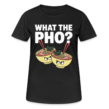 What The Pho Vietnam Reise Nudelsuppe Liebe Pho - Frauen T-Shirt atmungsaktiv - Schwarz - Vorne - AI Model Female 172 light (172cm)