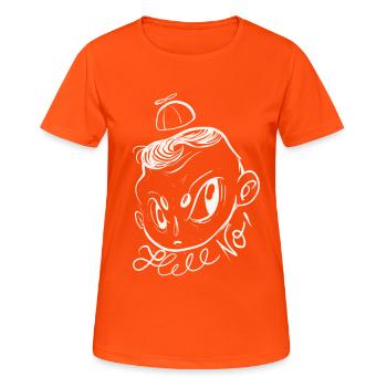 Hell no - Women's Breathable T-Shirt - neon orange - Front - AI Model Female 172 dark (172cm)
