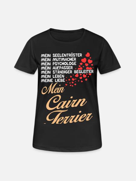 Cairn-Terrier - Mein - Frauen T-Shirt atmungsaktiv - Schwarz