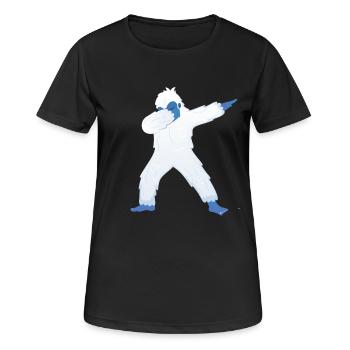 Dabbing Yeti Dab Dance - T-shirt respirant Femme - noir - Devant - AI Model Female 172 light (172cm)