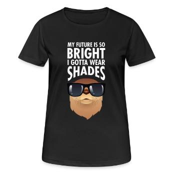 My Future Is So Bright - Cool Otter Design - Women's Breathable T-Shirt - black - Front - AI Model Female 172 light (172cm)