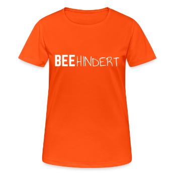 Hinder Bee vilain énonciations fille adolescente - T-shirt respirant Femme - orange néon - Devant - AI Model Female 172 dark (172cm)