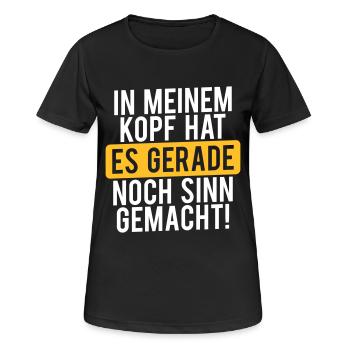 In meinem Kopf... - Frauen T-Shirt atmungsaktiv - Schwarz - Vorne - AI Model Female 172 light (172cm)