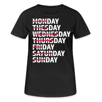Tous les jours Jour Jour - T-shirt respirant Femme - noir - Devant - AI Model Female 172 light (172cm)