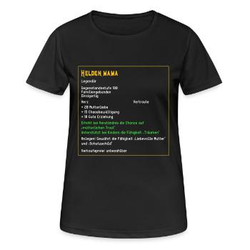 Legendäre Heldenmama Legendär Mama Mutter Mami - Frauen T-Shirt atmungsaktiv - Schwarz - Vorne - AI Model Female 172 light (172cm)