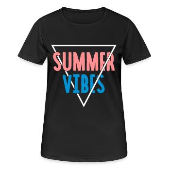 Summer Vibes - T-shirt respirant Femme - noir - Devant - AI Model Female 172 light (172cm)