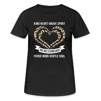 Nuklear Nuklearmedizin Atom Radiologie - Frauen T-Shirt atmungsaktiv - Schwarz - Vorne - AI Model Female 172 light (172cm)