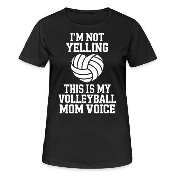volley-ball dire drôle de cadeau de volley-ball - T-shirt respirant Femme - noir - Devant - AI Model Female 172 light (172cm)
