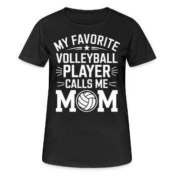 volley-ball dire drôle de cadeau de volley-ball - T-shirt respirant Femme - noir - Devant - AI Model Female 172 light (172cm)