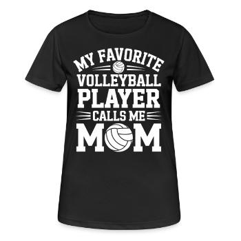 volley-ball dire drôle de cadeau de volley-ball - T-shirt respirant Femme - noir - Devant - AI Model Female 172 light (172cm)