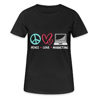 Responsable Marketing - T-shirt respirant Femme - noir - Devant - AI Model Female 172 light (172cm)