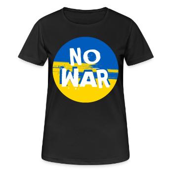 Pas de guerre en Ukraine - T-shirt respirant Femme - noir - Devant - AI Model Female 172 light (172cm)