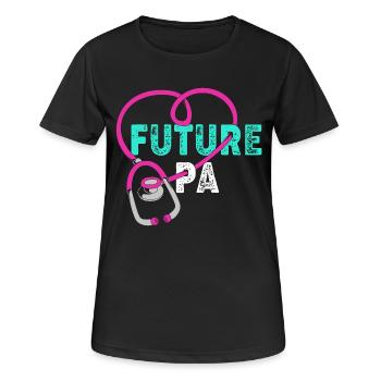 Physician Assistant Nursing MFA PA - Women's Breathable T-Shirt - black - Front - AI Model Female 172 light (172cm)