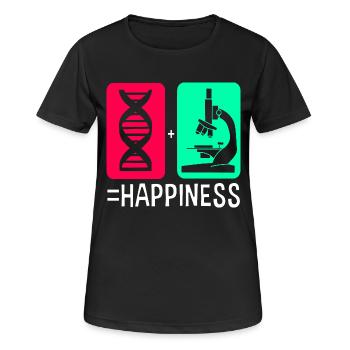 Molécule de formule structurelle - T-shirt respirant Femme - noir - Devant - AI Model Female 172 light (172cm)