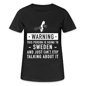 Suède cadeau de vacances typique - T-shirt respirant Femme - noir - Devant - AI Model Female 172 light (172cm)