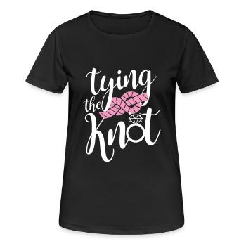 Team Bride JGA Shirt Hen Party - Women's Breathable T-Shirt - black - Front - AI Model Female 172 light (172cm)