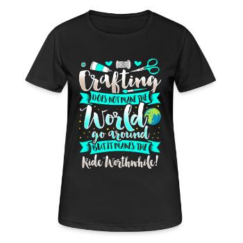 Artisanat - Artisanat Arts Éducation Loisirs - T-shirt respirant Femme - noir - Devant - AI Model Female 172 light (172cm)