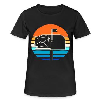 Post Postmark - Women's Breathable T-Shirt - black - Front - AI Model Female 172 light (172cm)
