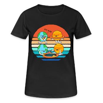 Space Space Outer Space Planets Universe - Women's Breathable T-Shirt - black - Front - AI Model Female 172 light (172cm)