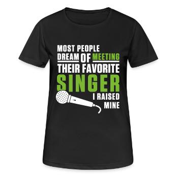 Singer Parent - Women's Breathable T-Shirt - black - Front - AI Model Female 172 light (172cm)