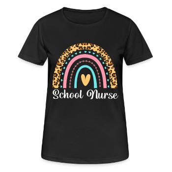 Schule Krankenschwester Krankenhaus Medizin - Frauen T-Shirt atmungsaktiv - Schwarz - Vorne - AI Model Female 172 light (172cm)