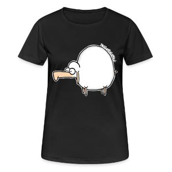 Günther - Premium Longsleeve - Women - Women's Breathable T-Shirt - black - Front - AI Model Female 172 light (172cm)
