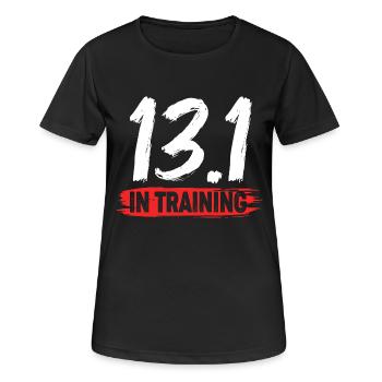 Marathon Half Marathon Marathon Runner - Women's Breathable T-Shirt - black - Front - AI Model Female 172 light (172cm)