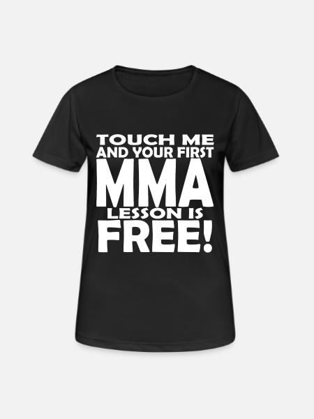 MMA Lesson - Women's Breathable T-Shirt - black