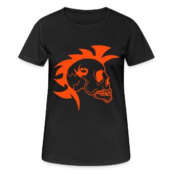 Skull - T-shirt respirant Femme - noir - Devant - AI Model Female 172 light (172cm)