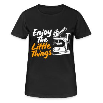 Microbiology Biology Biological Biologist - Women's Breathable T-Shirt - black - Front - AI Model Female 172 light (172cm)