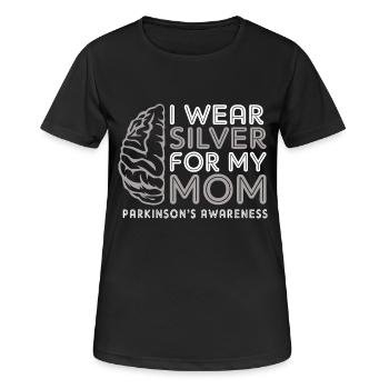 Parkinson Krankheit - Frauen T-Shirt atmungsaktiv - Schwarz - Vorne - AI Model Female 172 light (172cm)