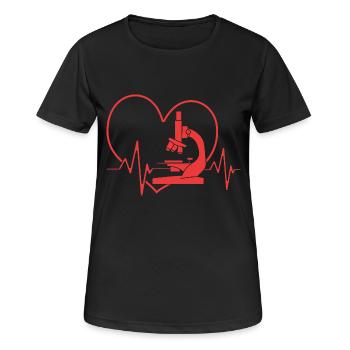 Molécule de formule structurelle - T-shirt respirant Femme - noir - Devant - AI Model Female 172 light (172cm)