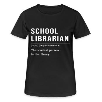 Lesen Bibliothek Leseratte - Frauen T-Shirt atmungsaktiv - Schwarz - Vorne - AI Model Female 172 light (172cm)
