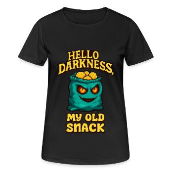 Hello Darkness – Ma vieille collation - T-shirt respirant Femme - noir - Devant - AI Model Female 172 light (172cm)