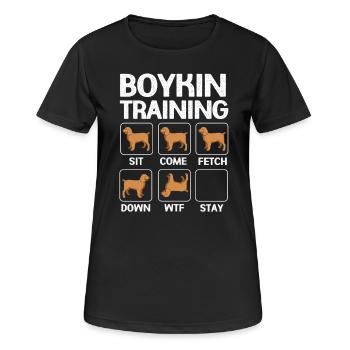 Épagneul Boykin - T-shirt respirant Femme - noir - Devant - AI Model Female 172 light (172cm)
